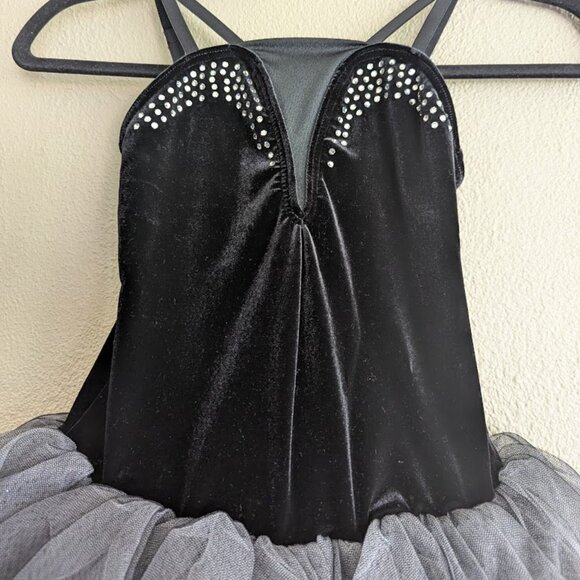 Weissman Black Silver You Are Not Alone Dance Costume - Size Medium Child - Picture 3 of 10